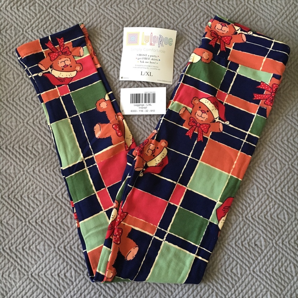LulaRoe Kids Holiday Leggings Size Lg/XL